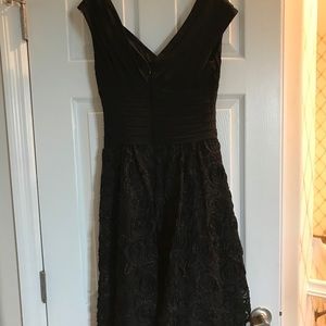 Tahari black cocktail dress